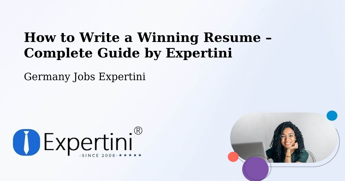 Resume Writing Guide for Job Seekers – Dormitz - Dormitz, Germany Jobs Expertini
