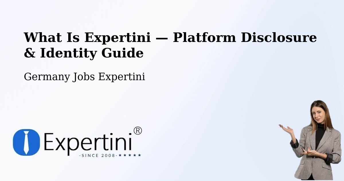 What Is Expertini — Platform Disclosure & Identity Guide – Dormitz